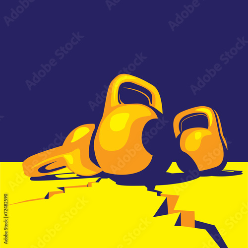 kettlebell colorful