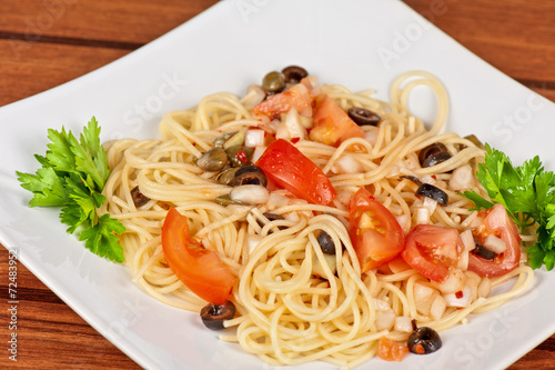 Pasta with vegetable