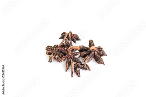 star anise. isolated on a white background