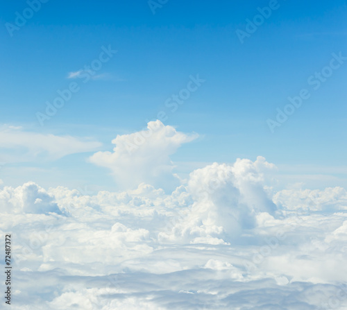 Fototapeta Naklejka Na Ścianę i Meble -  white cloud and blue sky background image