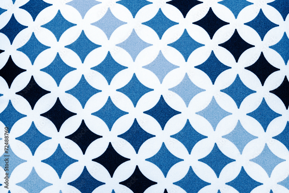 fabric texture - black and blue stars