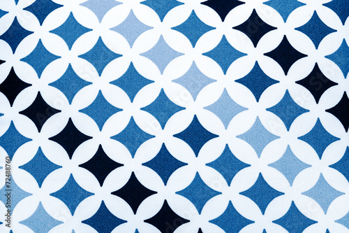 fabric texture - black and blue stars