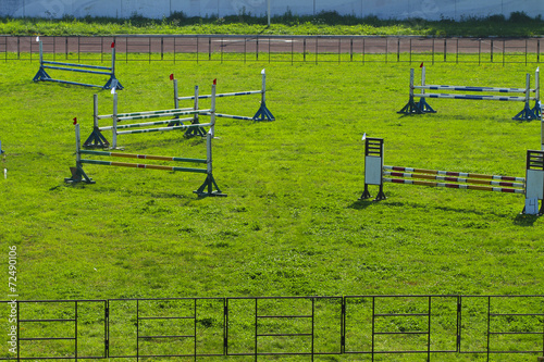 racecourse on the white background photo