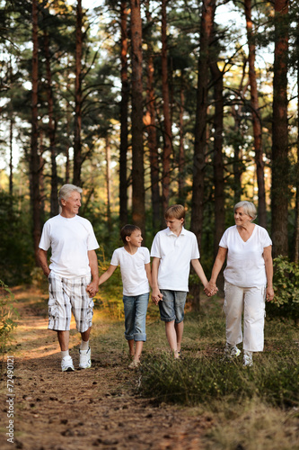 boys with grandparents