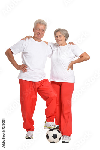 Senior couple exercising © aletia2011