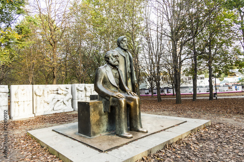 Marx-Engels-Monument in Germany Berlin