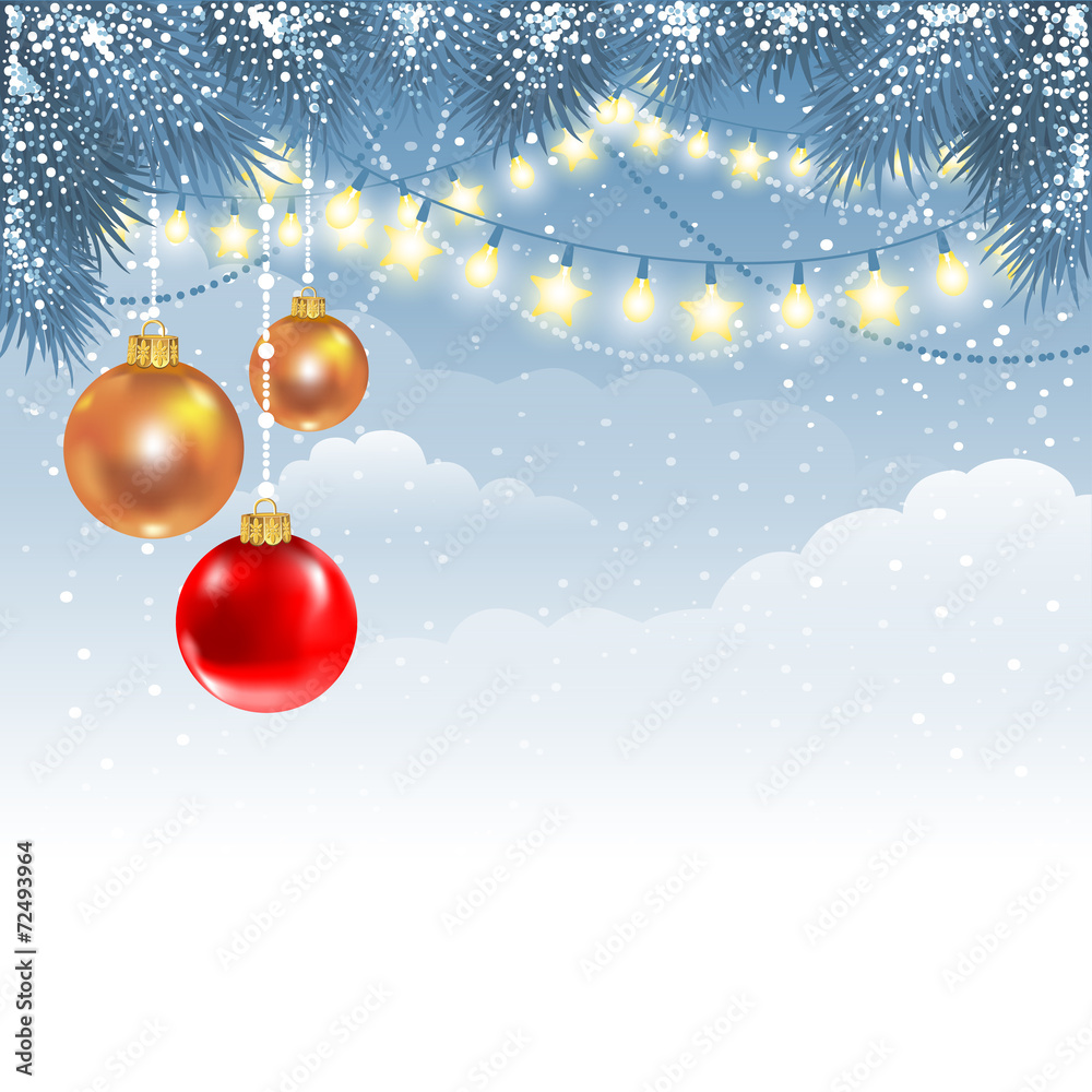 Christmas winter background