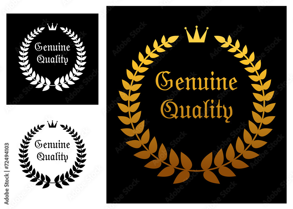 Fototapeta premium Genuine quality label