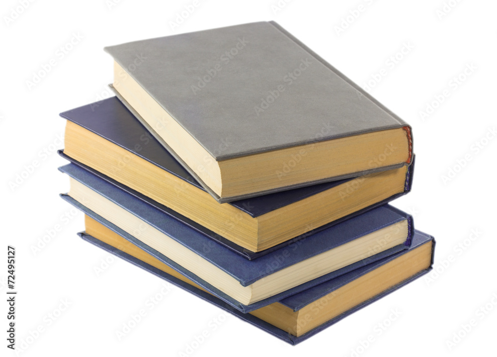 Stack of books isolated on a white background Stack of books isolated on a white background