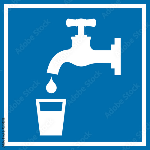Drinking water sign