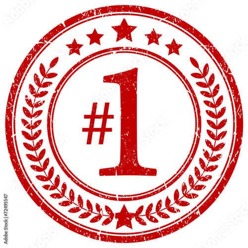 Number one stamp