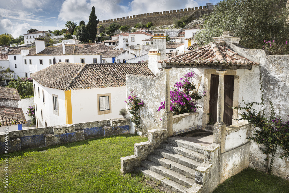 Obidos town in the Oeste Subregion of Portugal