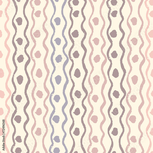 Abstract seamless ethnic pattern, hand-painted.