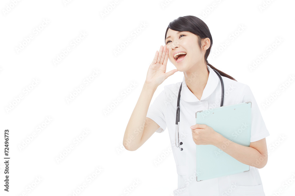 応援するナース