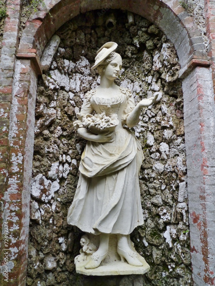 Sculpture in the garden of the villa Garzoni in Collodi