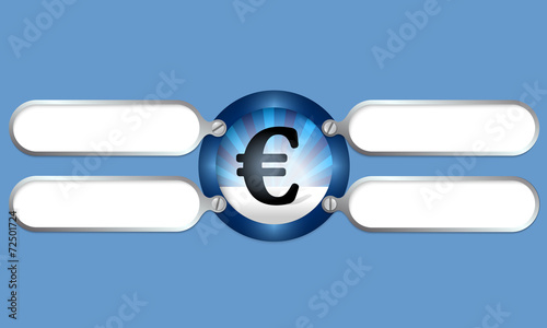 four frame for any text with euro symbol
