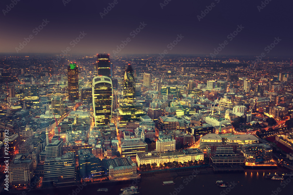 Fototapeta premium City of London At Sunset