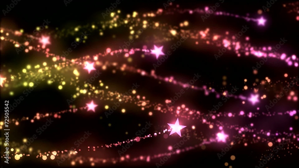 Star Waves Animation - Loop Rainbow Star Waves Animation - Loop Rainbow