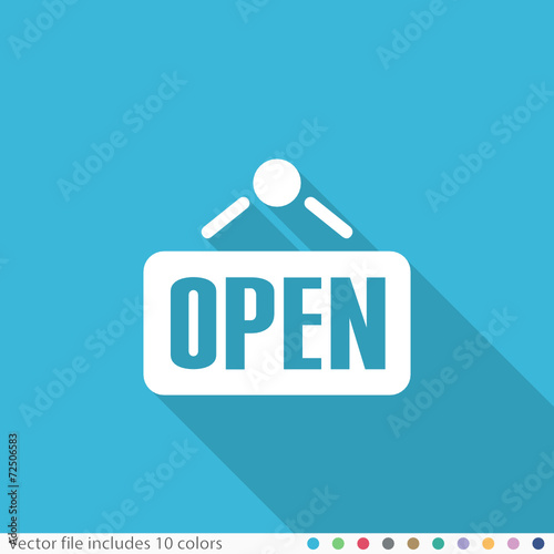 Flat Long Shadow Icon