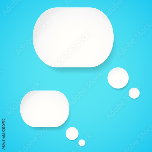 Vector speech bubbles