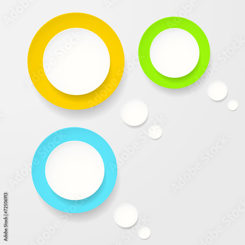 Vector speech bubbles