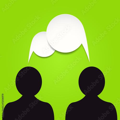 Vector speech bubbles