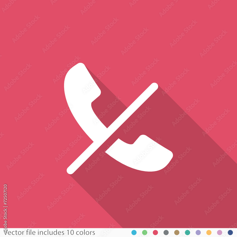 Flat Long Shadow Icon Flat Long Shadow Icon