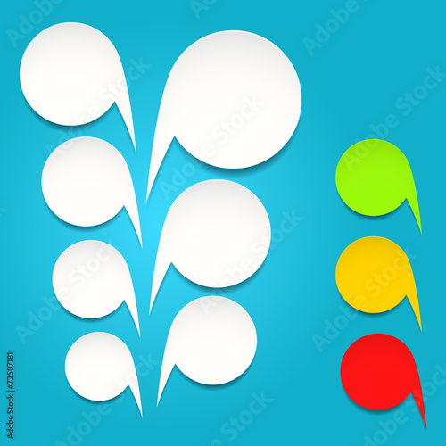 Vector speech bubbles