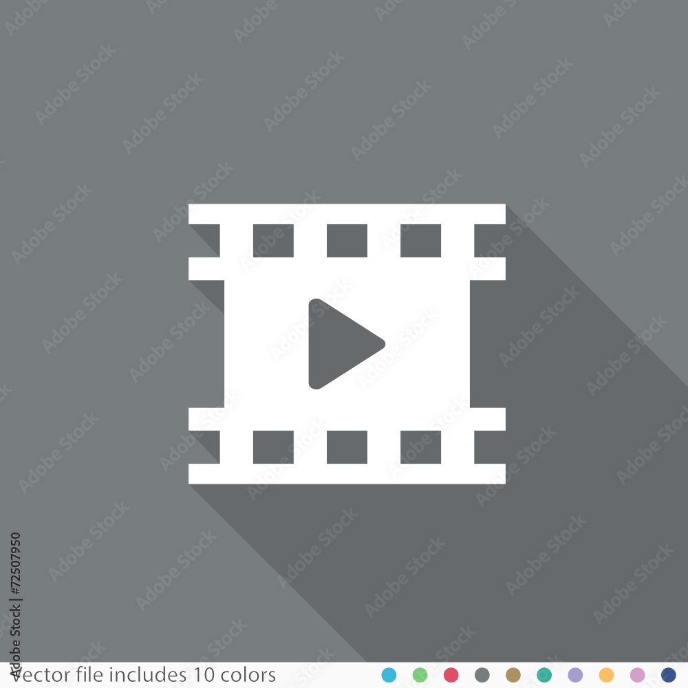 Flat Long Shadow Icon Flat Long Shadow Icon