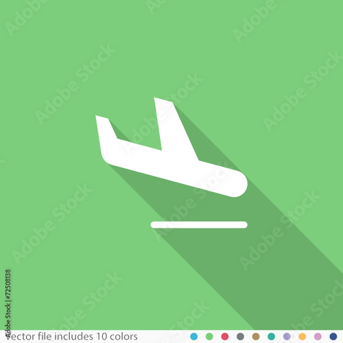 Flat Long Shadow Icon