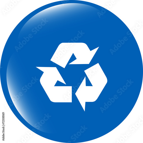 Icon Series - Recycle Sign isolated on white background