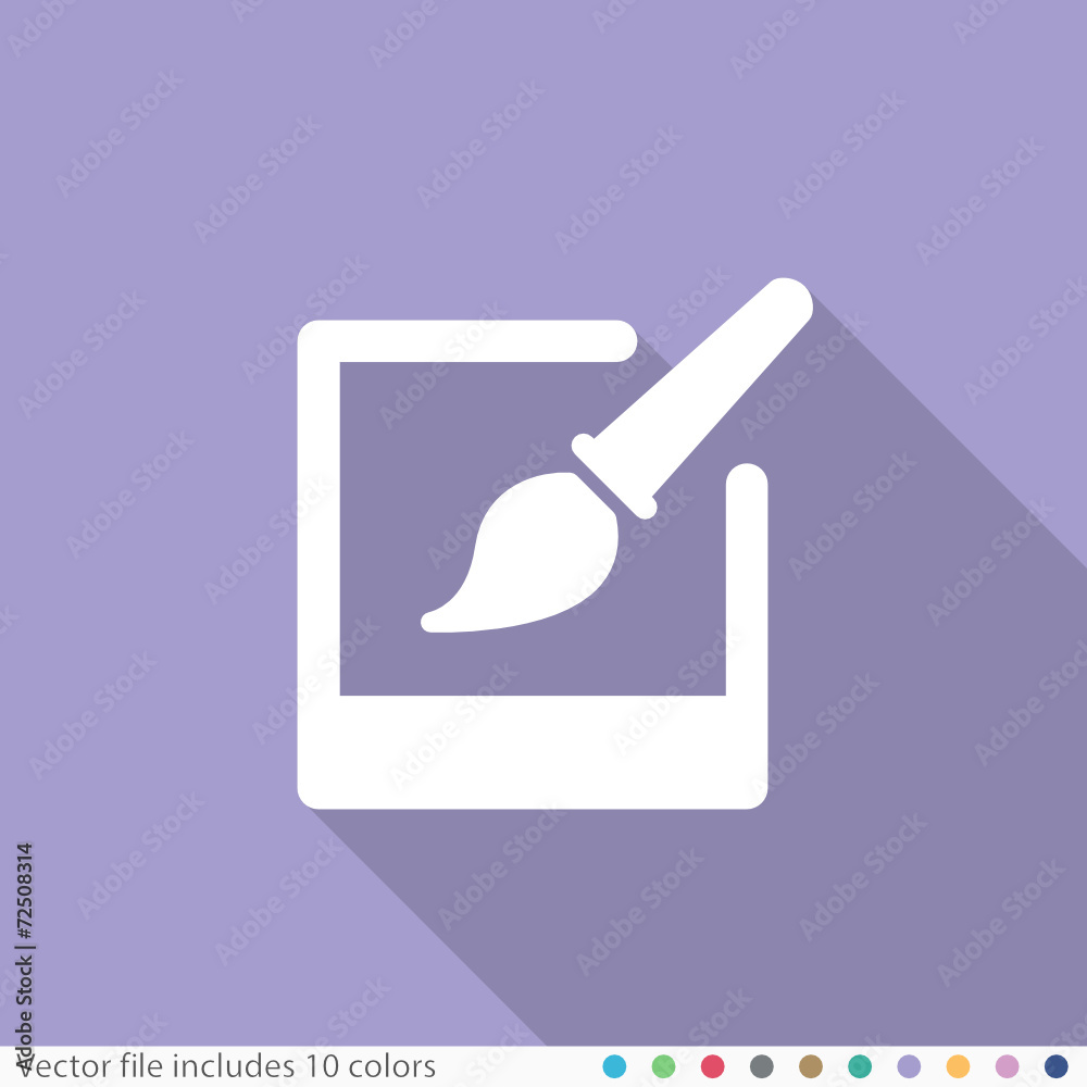 Flat Long Shadow Icon Flat Long Shadow Icon