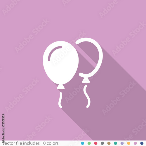 Flat Long Shadow Icon