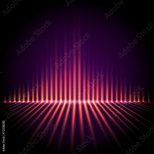 Equalizer on abstract technology background