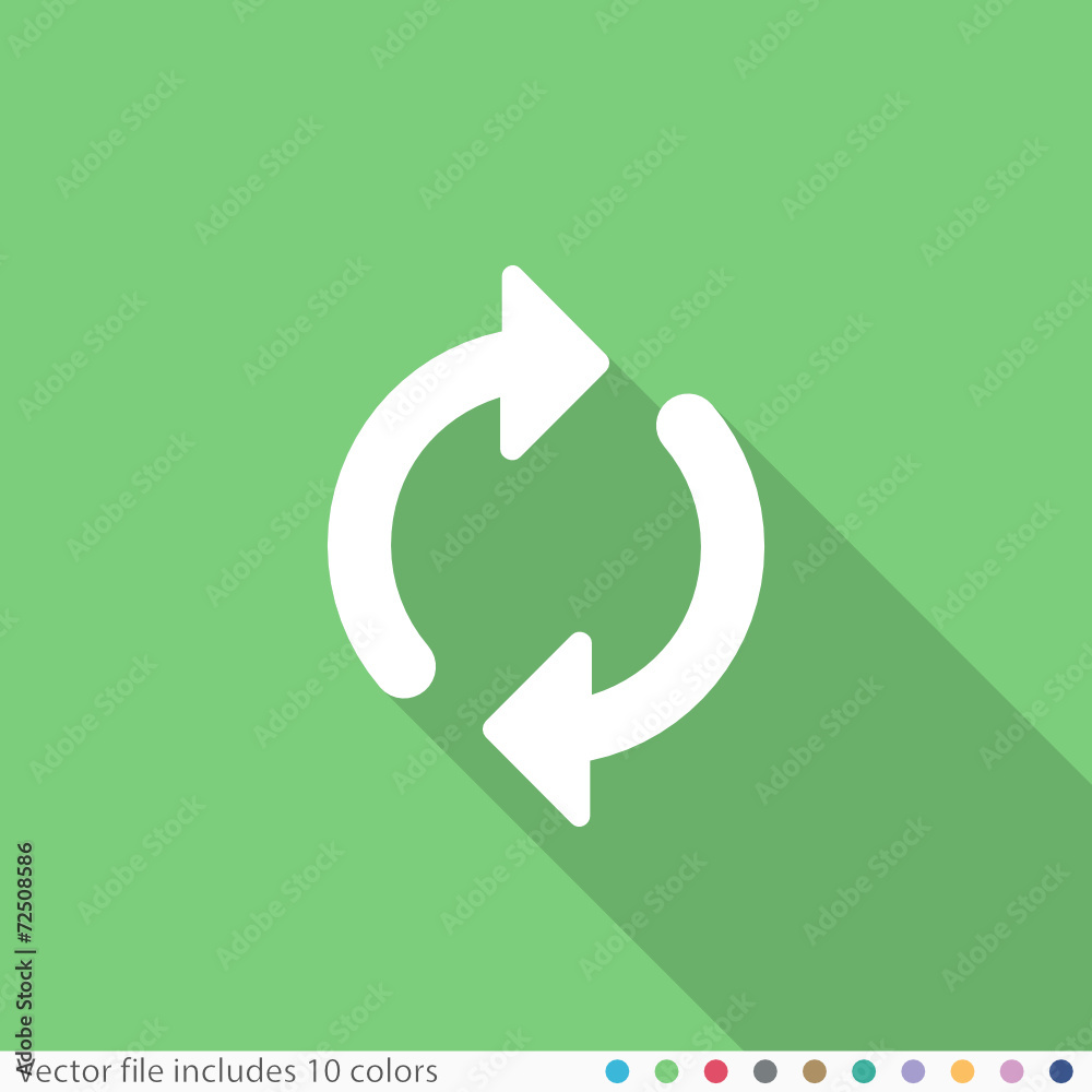 Flat Long Shadow Icon Flat Long Shadow Icon