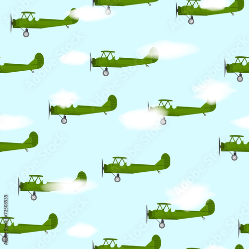 Pattern with airplanes