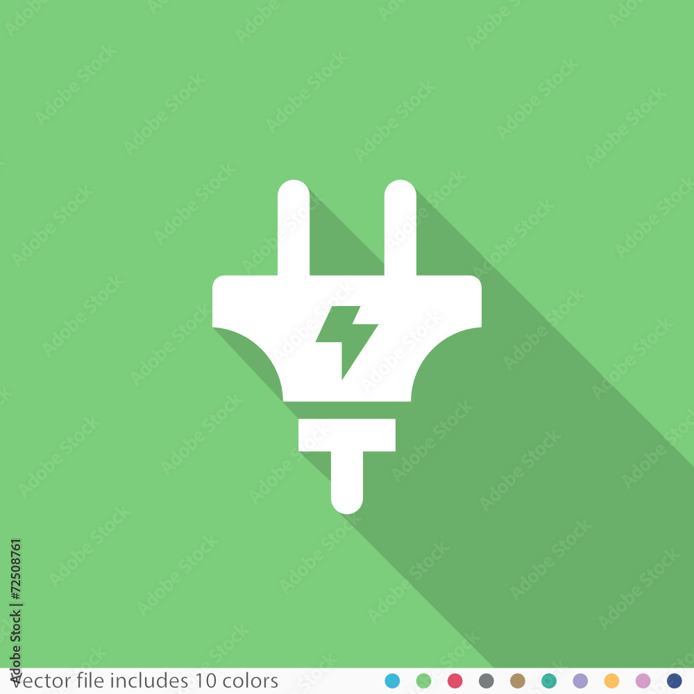 Flat Long Shadow Icon Flat Long Shadow Icon