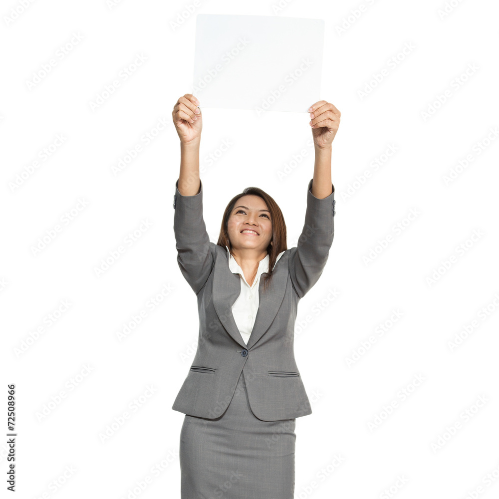 Full body of business woman gesture attractive standing showing Full body of business woman gesture attractive standing showing