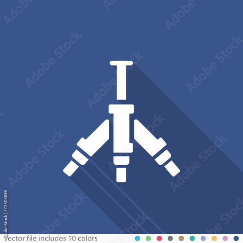 Flat Long Shadow Icon