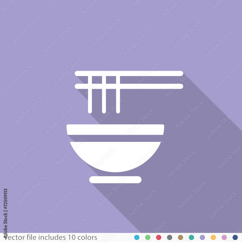 Flat Long Shadow Icon