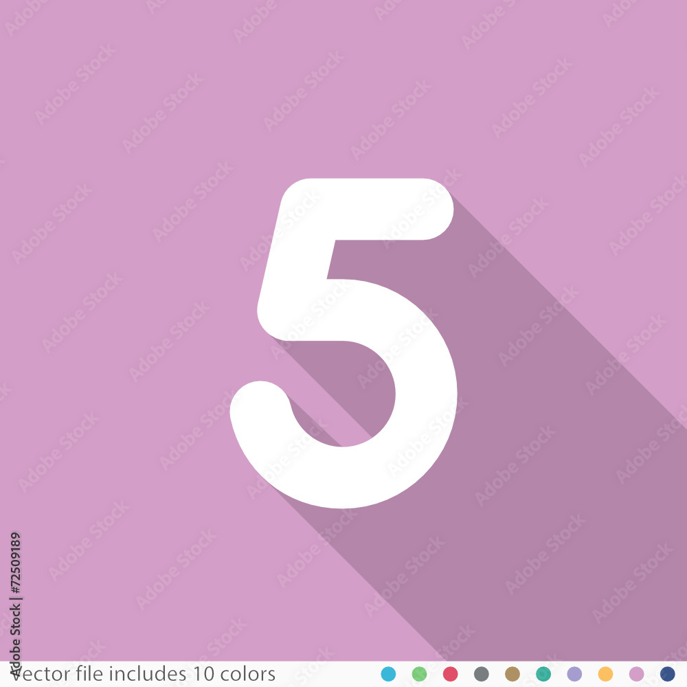 Flat Long Shadow Icon Flat Long Shadow Icon