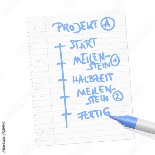 papierblatt filzstift projekt I