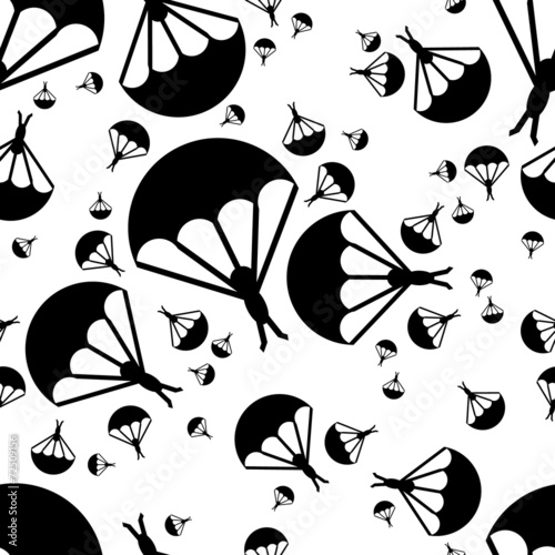 paratrooper seamless pattern