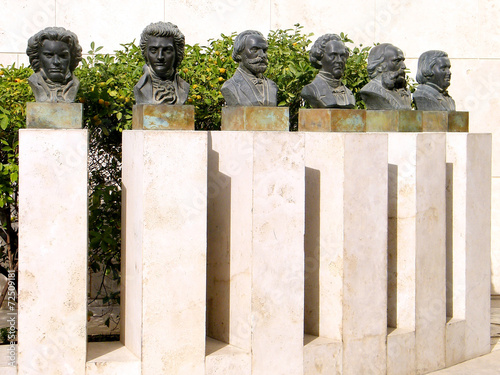 Tel Aviv busts of composers 2011