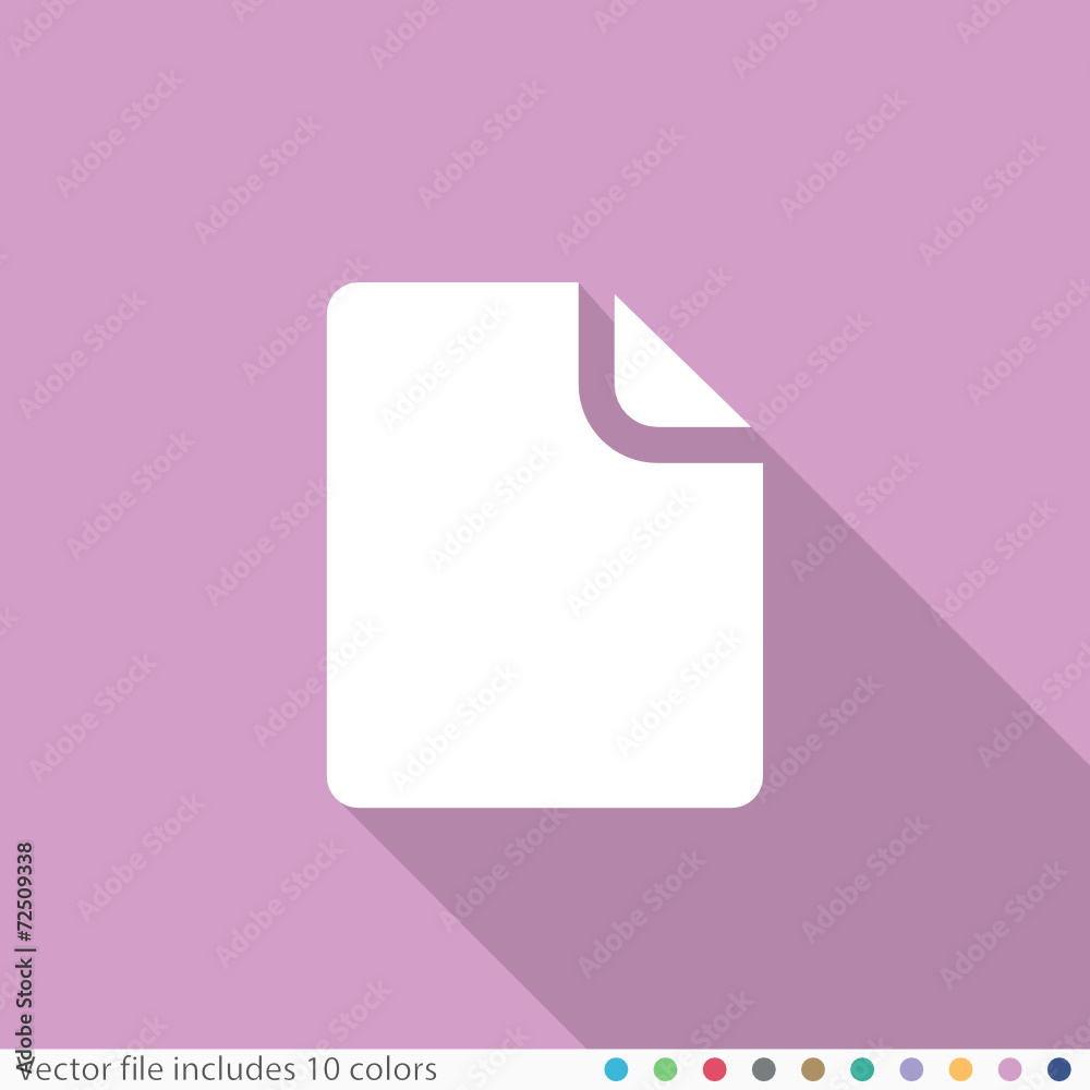 Flat Long Shadow Icon Flat Long Shadow Icon