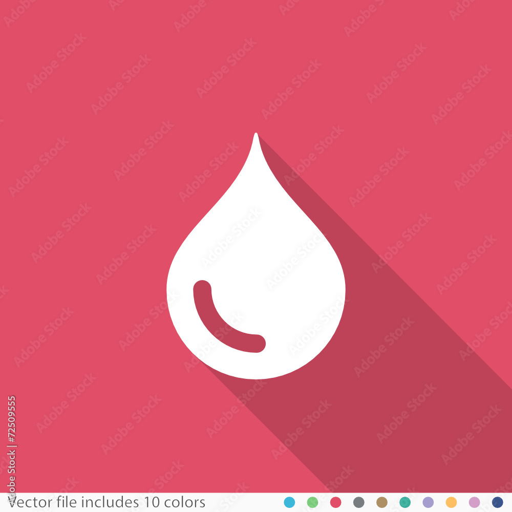 Flat Long Shadow Icon Flat Long Shadow Icon
