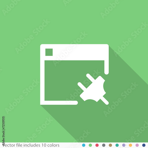 Flat Long Shadow Icon