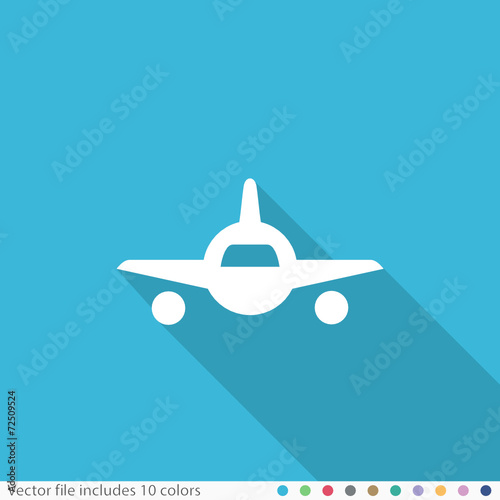 Flat Long Shadow Icon