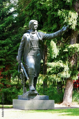 Sculpture Maryte Melnikaite in the Grutas park near Druskininkai