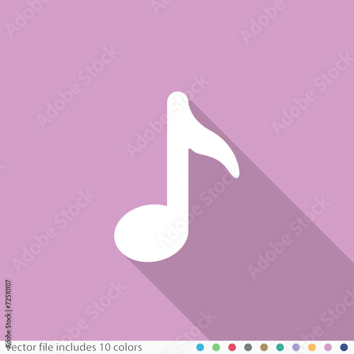 Flat Long Shadow Icon